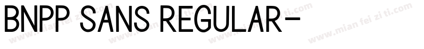 BNPP Sans Regular字体转换